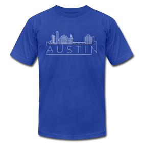 Austin, Texas T-Shirt - Skyline Unisex Austin T Shirt - royal blue
