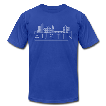 Austin, Texas T-Shirt - Skyline Unisex Austin T Shirt - royal blue