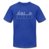 Austin, Texas T-Shirt - Skyline Unisex Austin T Shirt - royal blue