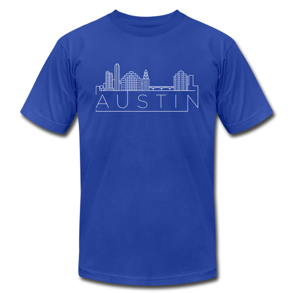 Austin, Texas T-Shirt - Skyline Unisex Austin T Shirt - royal blue