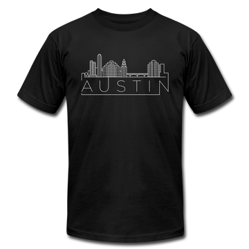 Austin, Texas T-Shirt - Skyline Unisex Austin T Shirt - black