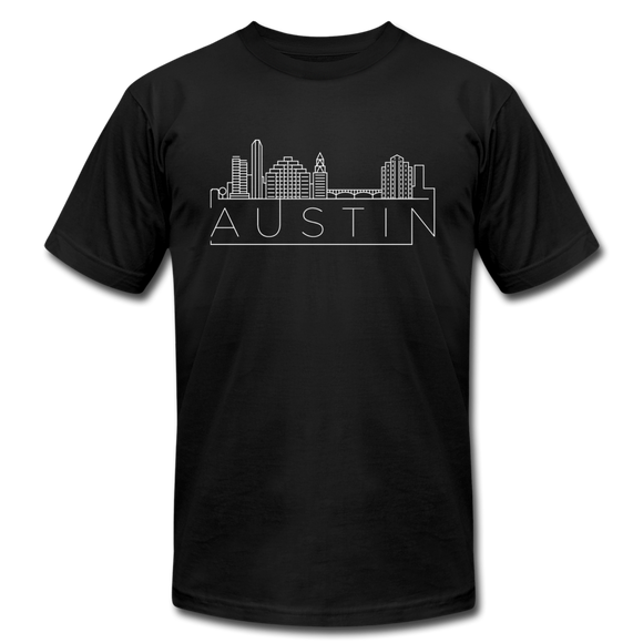 Austin, Texas T-Shirt - Skyline Unisex Austin T Shirt - black