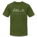 Austin, Texas T-Shirt - Skyline Unisex Austin T Shirt - olive
