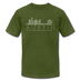 Austin, Texas T-Shirt - Skyline Unisex Austin T Shirt - olive