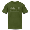 Austin, Texas T-Shirt - Skyline Unisex Austin T Shirt - olive