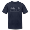 Austin, Texas T-Shirt - Skyline Unisex Austin T Shirt - navy