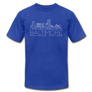 Baltimore, Maryland T-Shirt - Skyline Unisex Baltimore T Shirt - royal blue