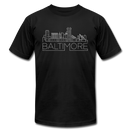 Baltimore, Maryland T-Shirt - Skyline Unisex Baltimore T Shirt - black