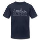Baltimore, Maryland T-Shirt - Skyline Unisex Baltimore T Shirt - navy