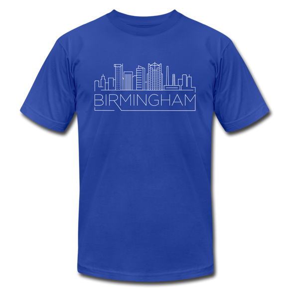 Birmingham, Alabama T-Shirt - Skyline Unisex Birmingham T Shirt - royal blue