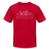 Birmingham, Alabama T-Shirt - Skyline Unisex Birmingham T Shirt - red