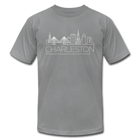 Charleston, South Carolina T-Shirt - Skyline Unisex Charleston T Shirt - slate