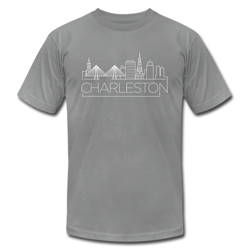 Charleston, South Carolina T-Shirt - Skyline Unisex Charleston T Shirt - slate