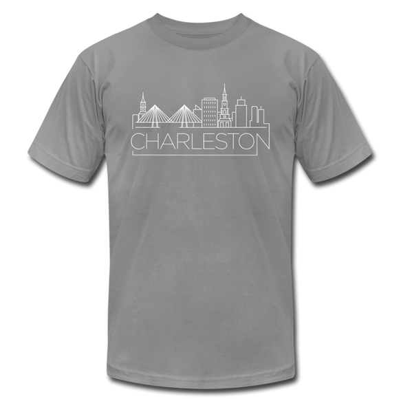 Charleston, South Carolina T-Shirt - Skyline Unisex Charleston T Shirt - slate