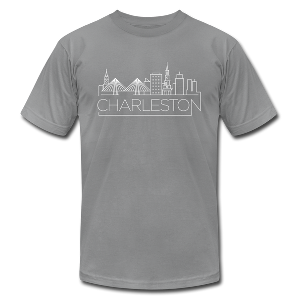 Charleston, South Carolina T-Shirt - Skyline Unisex Charleston T Shirt - slate