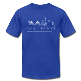 Charleston, South Carolina T-Shirt - Skyline Unisex Charleston T Shirt - royal blue