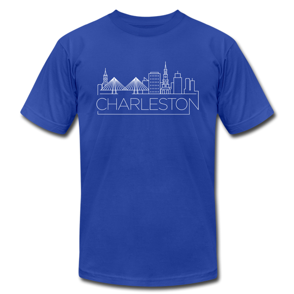 Charleston, South Carolina T-Shirt - Skyline Unisex Charleston T Shirt - royal blue