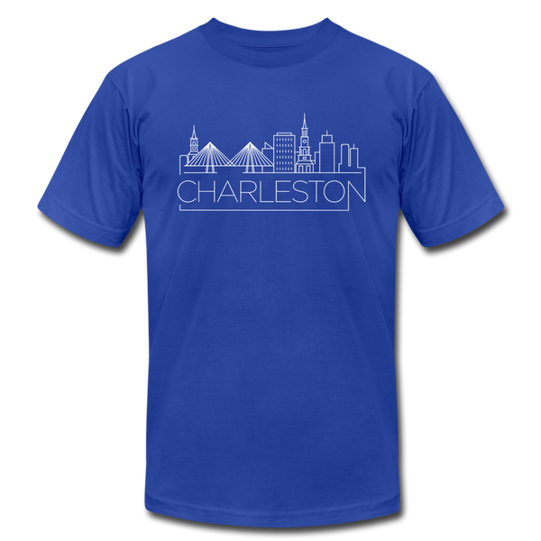 Charleston, South Carolina T-Shirt - Skyline Unisex Charleston T Shirt - royal blue