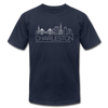 Charleston, South Carolina T-Shirt - Skyline Unisex Charleston T Shirt - navy