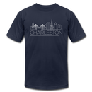 Charleston, South Carolina T-Shirt - Skyline Unisex Charleston T Shirt - navy