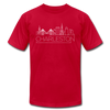 Charleston, South Carolina T-Shirt - Skyline Unisex Charleston T Shirt - red