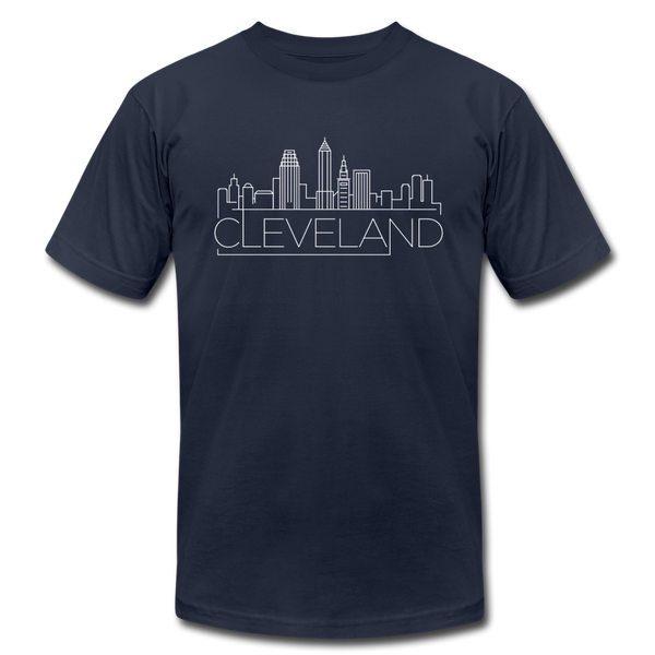Cleveland, Ohio T-Shirt - Skyline Unisex Cleveland T Shirt - navy
