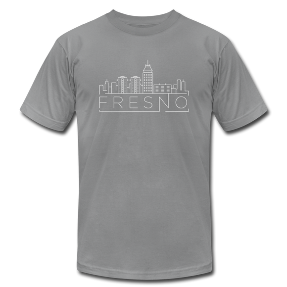 Fresno, California T-Shirt - Skyline Unisex Fresno T Shirt - slate