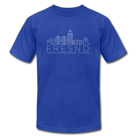 Fresno, California T-Shirt - Skyline Unisex Fresno T Shirt - royal blue