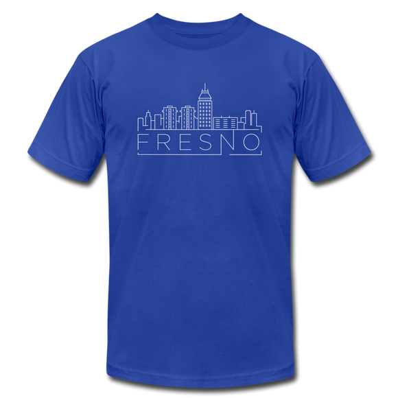 Fresno, California T-Shirt - Skyline Unisex Fresno T Shirt - royal blue