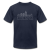 Fresno, California T-Shirt - Skyline Unisex Fresno T Shirt - navy