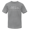 Honolulu, Hawaii T-Shirt - Skyline Unisex Honolulu T Shirt - slate