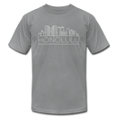 Honolulu, Hawaii T-Shirt - Skyline Unisex Honolulu T Shirt - slate