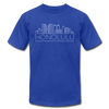 Honolulu, Hawaii T-Shirt - Skyline Unisex Honolulu T Shirt - royal blue