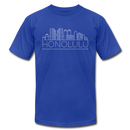 Honolulu, Hawaii T-Shirt - Skyline Unisex Honolulu T Shirt - royal blue