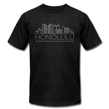 Honolulu, Hawaii T-Shirt - Skyline Unisex Honolulu T Shirt - black
