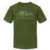 Honolulu, Hawaii T-Shirt - Skyline Unisex Honolulu T Shirt - olive