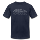 Honolulu, Hawaii T-Shirt - Skyline Unisex Honolulu T Shirt - navy