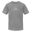 Chicago, Illinois T-Shirt - Skyline Unisex Chicago T Shirt - slate