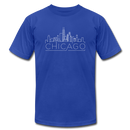 Chicago, Illinois T-Shirt - Skyline Unisex Chicago T Shirt - royal blue