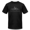 Chicago, Illinois T-Shirt - Skyline Unisex Chicago T Shirt - black