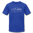 Colorado Springs, Colorado T-Shirt - Skyline Unisex Colorado Springs T Shirt - royal blue