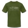 Colorado Springs, Colorado T-Shirt - Skyline Unisex Colorado Springs T Shirt - olive