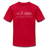 Colorado Springs, Colorado T-Shirt - Skyline Unisex Colorado Springs T Shirt - red