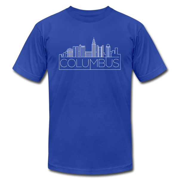 Columbus, Ohio T-Shirt - Skyline Unisex Columbus T Shirt - royal blue