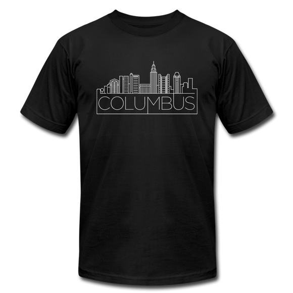 Columbus, Ohio T-Shirt - Skyline Unisex Columbus T Shirt - black