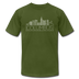 Columbus, Ohio T-Shirt - Skyline Unisex Columbus T Shirt - olive