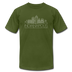Indianapolis, Indiana T-Shirt - Skyline Unisex Indianapolis T Shirt - olive
