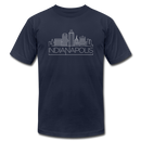 Indianapolis, Indiana T-Shirt - Skyline Unisex Indianapolis T Shirt - navy