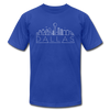 Dallas, Texas T-Shirt - Skyline Unisex Dallas T Shirt - royal blue