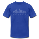 Dallas, Texas T-Shirt - Skyline Unisex Dallas T Shirt - royal blue